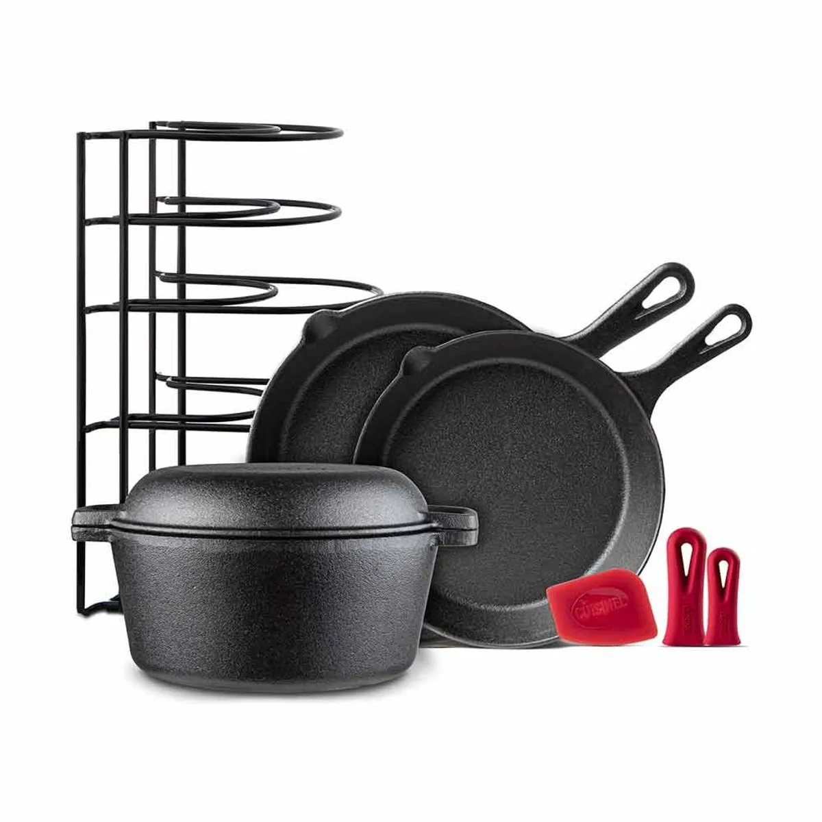 Cuisinel Cast Iron Cookware 5-Pc Set
