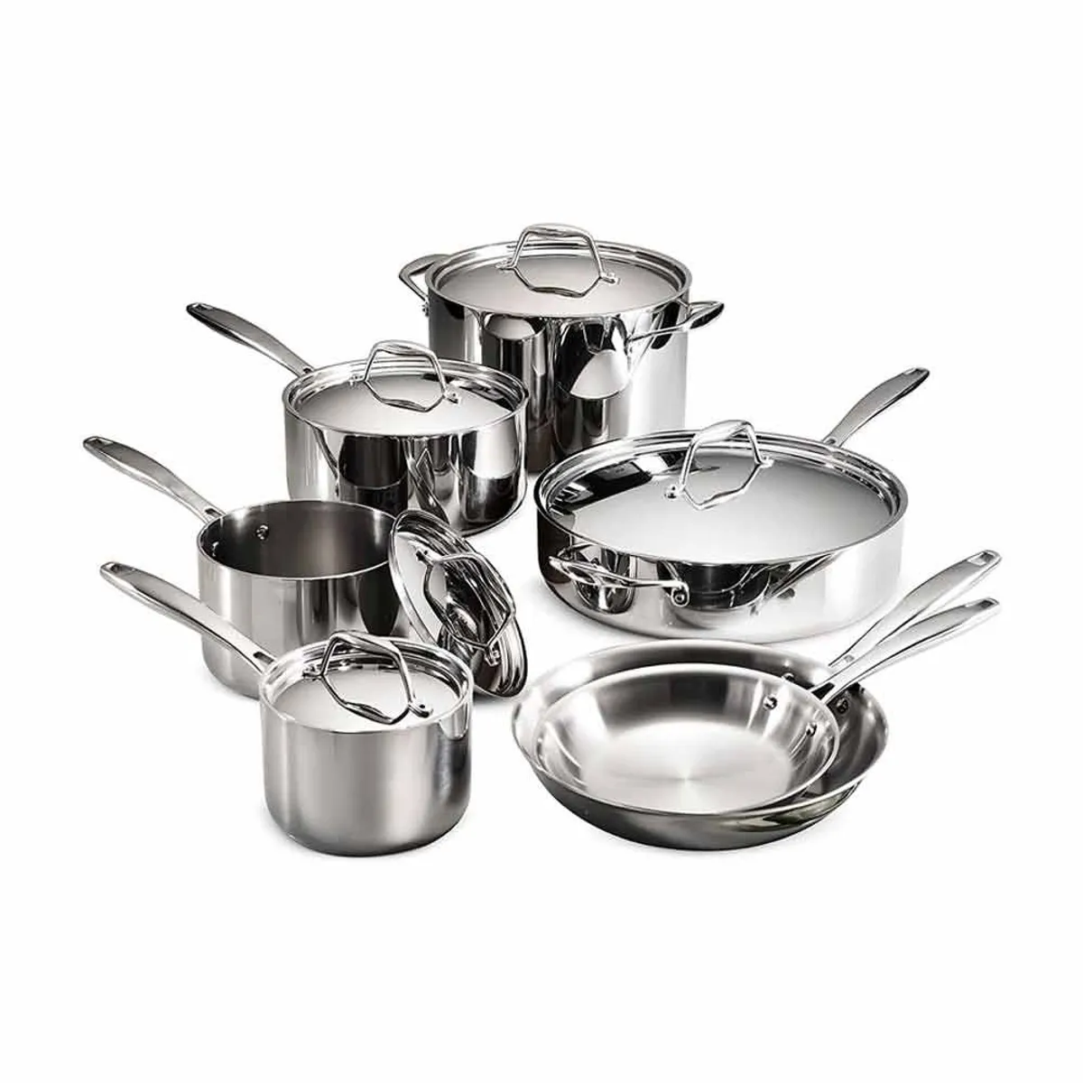Tramontina 80116/249DS Gourmet Stainless Steel 12-Piece Cookware Set