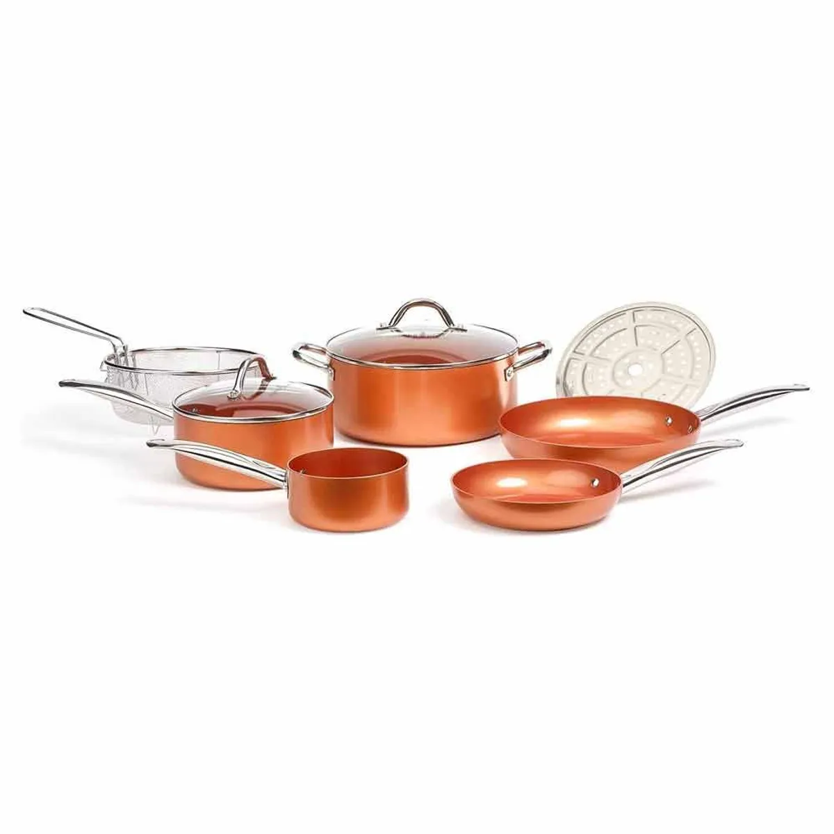 Copper Chef Cookware 9-Pc. Round Pan Set