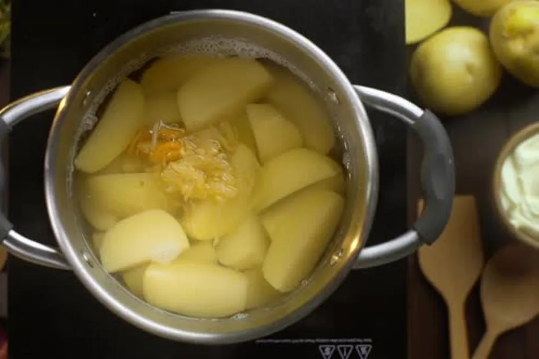 Blanching potatoes for freeze