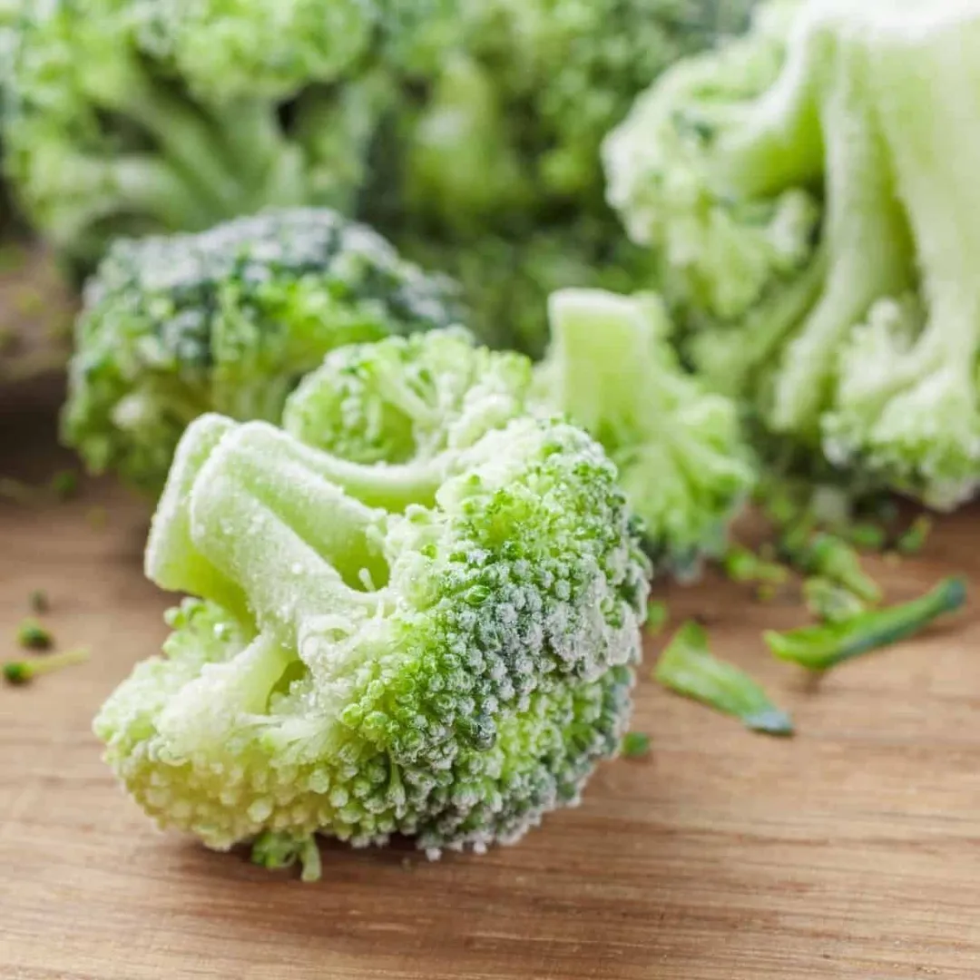 Broccoli freezes quickly compared to other veggies