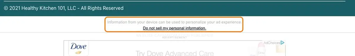 Do Not Sell My Information