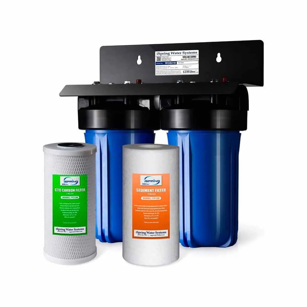 iSpring WGB21B 2-Stage Whole House Water Filtration System