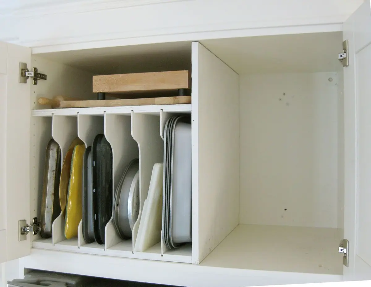 Add a Tray Divider Cabinet or Drawer