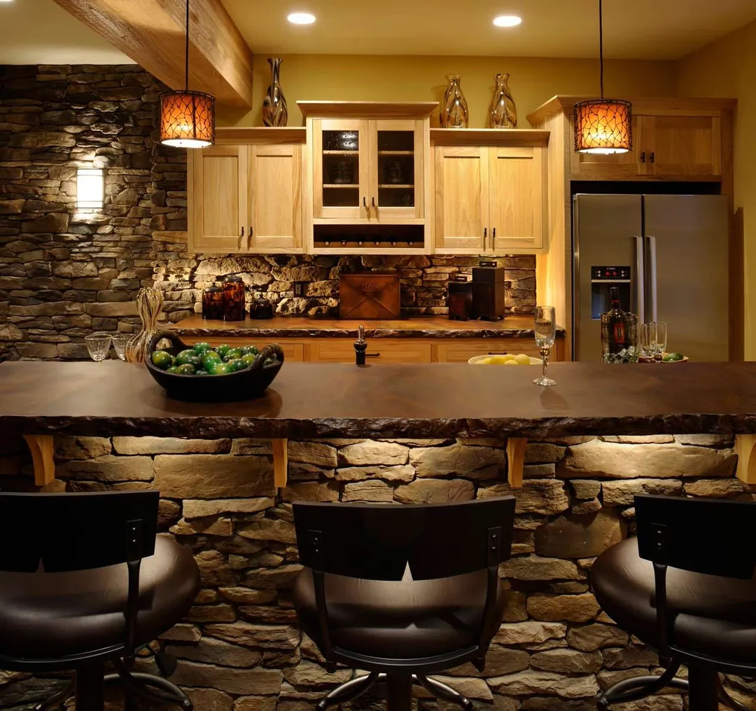 Natural Stones Modern Country Kitchen Ideas