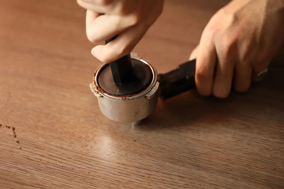 Compress Coffee Grounds With a Tamper