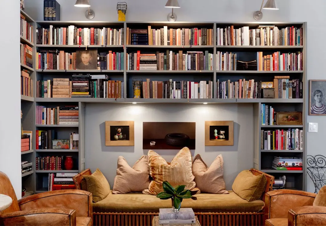 Personal Library Small Apartment Living Room Ideas