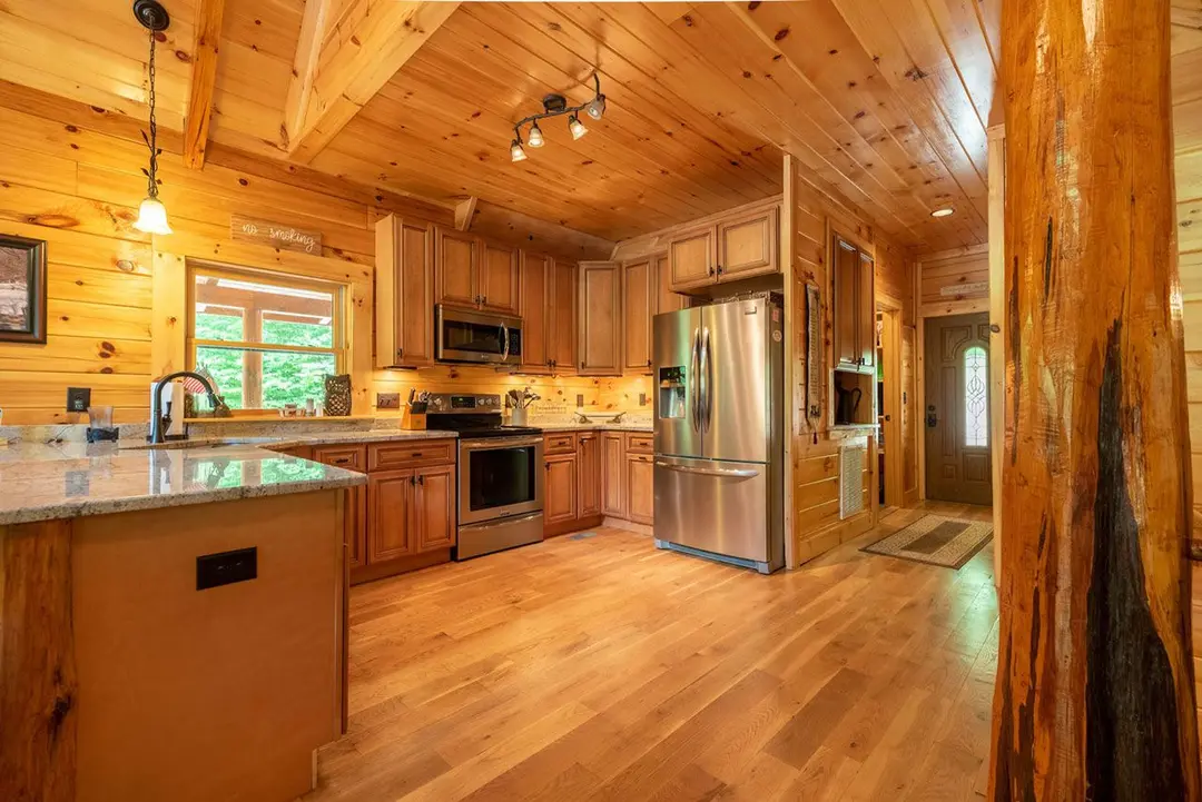 All-Wood Interior Rustic Kitchen Ideas